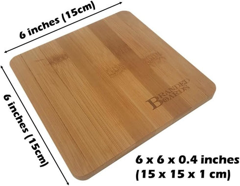Small Mini All Natural Bamboo Cutting Board - Great for Apartments, RVs, Home Bar, Camping, Picnics (1 Pack)