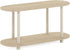 Furinno Turn-N-Tube No Tools Modern Oval Side Table, Bauhaus Oak/Beige
