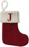 Mini Cable Knit Stocking - Letter J