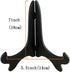 Artliving Black 7" Wood-like Plastic Easels - Set of 4 Plate Display Stands and Picture Frame Holders