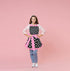 Violet Mist Vintage Apron for Women, Pink Polka Dot Retro Stylish with Pockets, Adjustable Neck Strap