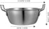UPKOCH Ramen Cooking Pot, 13cm Stainless Steel Pasta Stockpot, Induction Saucepan for Stovetop Cooking