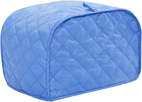 Polyester Quilted Toaster Cover, 2 Slice, Dust & Fingerprint Protection, Machine Washable, Blue, 11.5 x 8 x 8 in