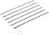 6 Pcs Bread Bow Knife Stainless Steel Replacement Blades, Serrated Bread Blade with Screws for Easy Cutting, Wooden