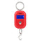 Mini Electronic Scale, Red Portable Fish Weighing Scale, 25Kg/5G Digital Pocket Key Chain Weight Hook for Kitchen