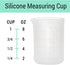Gartful 250ml & 100ml Silicone Measuring Cups, Nonstick Reusable Mixing Cups for Crafts, Set of 6