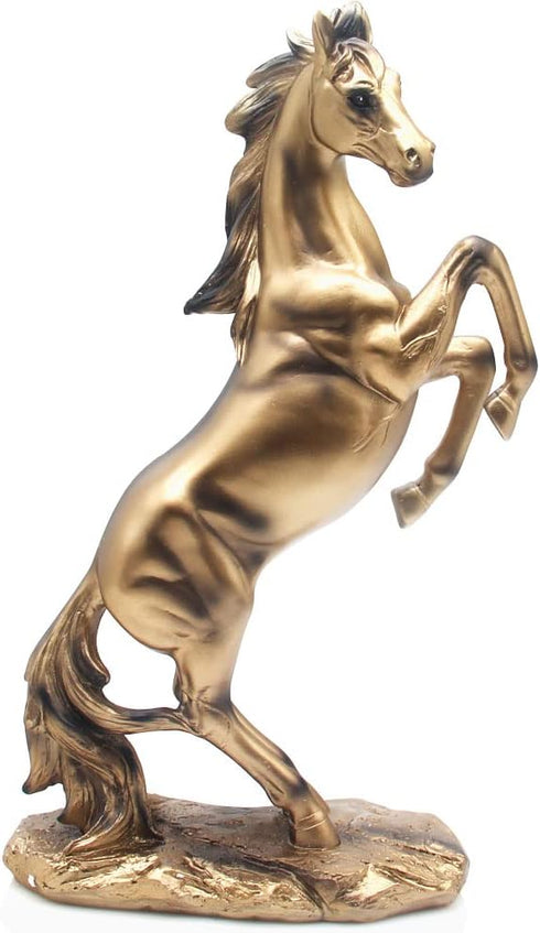 H&W 13.8''H Standing Horse Resin Statue, Horse Art Figurine Decorative Home &