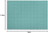 Colinda Extra Large Silicone Dish and Cup Drying Mat, 16" x 11.5", Turquoise Trivet for Hot Dishes