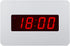 Digital Wall Clock Battery Operated with LED Display, Backlight, Table-top, Alarm, Brightness Adjustable