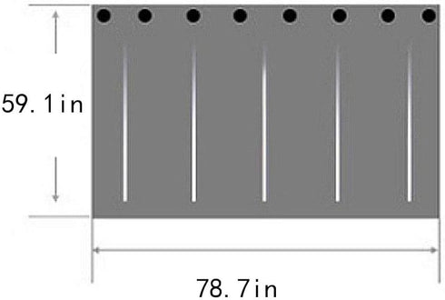 CLARA Single Sleeper Bunk Bed Curtain, College Dorm Canopy Bedding Tent, Dark Blue, 1 Panel