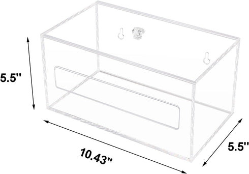 Acrylic Trash Bag Holder Dispenser for Wall Mount - Organize Your Garbage Bags