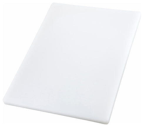 Winco Cutting Board, White, 18-Inch by 24-Inch by 1-Inch