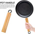 Wok Accessories 2 Pack Wooden Pot Handle, Detachable Cooking Pot Grip Replacement for Frying Pan