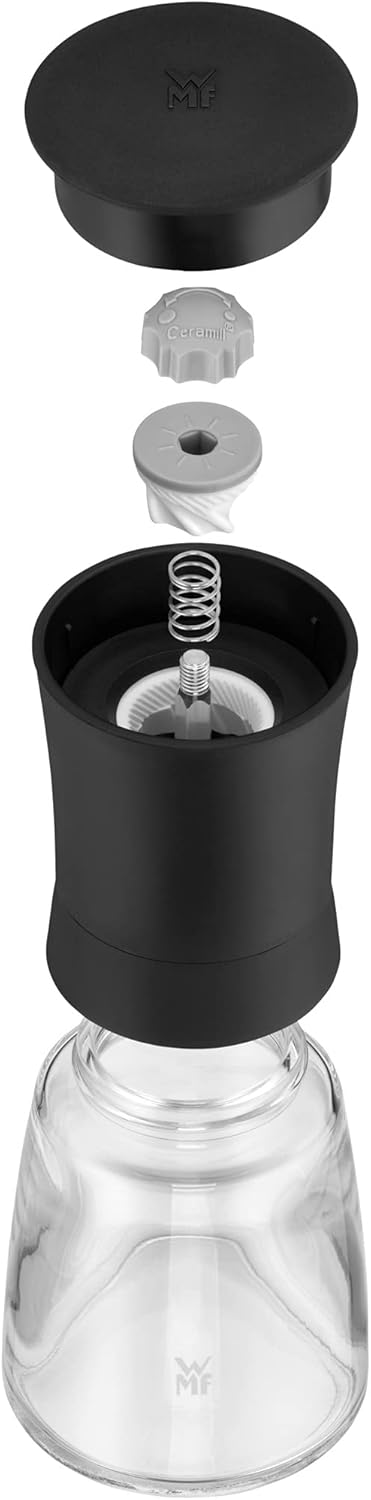 WMF Trend Spice Mill Black with Ceramic Grinder, Empty