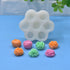 7-Chamber Silicone Molds, Rose/Flower Shape for DIY Cake, Fondant, Biscuit, Cookies, Dessert