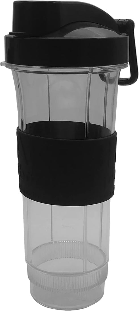 Replacement 22oz Cup with To Go Lid, Compatible with Magic Bullet Juicer Models