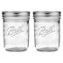 Ball Wide Mouth Mason Jars 16-oz with Lids & Bands | 2-Pack Pint