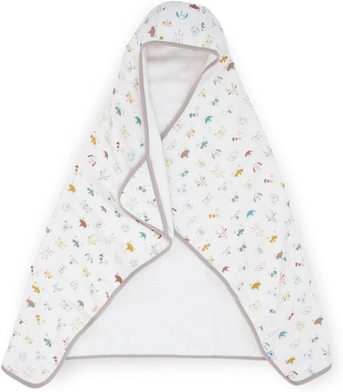 Little Unicorn Hooded Bath Towel | Absorbent Cotton & Terry Blend |
