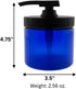 16oz (1, Royal Massage Refillable Pump Jar with Locking Dip Tube Dispenser BPA-Free Plastic Container for Massage Oils