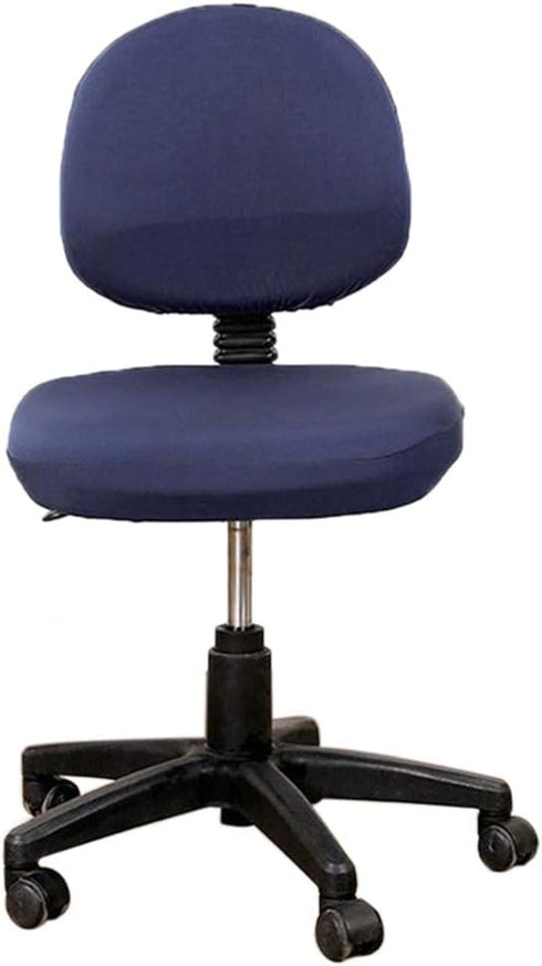 Fdit Chair Covers, Universal Stretchable Office Chair Backrest Cover Slipcover (Navy)