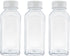 MYYZMY 3 Pcs 8 Ounce Plastic Juice Bottles, Reusable Bulk Beverage Containers for