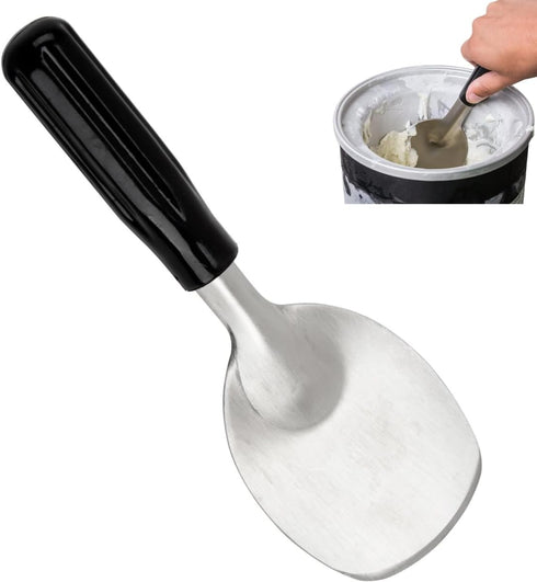 i Kito Heavy Duty Ice Cream Spade Scoop with Non-Slip Handle - Stainless Steel