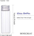BENECREAT 20 Pack 15ml/0.5oz Glass Bottles Sample Vials with Screwed Aluminum Caps for Crafts Decorations