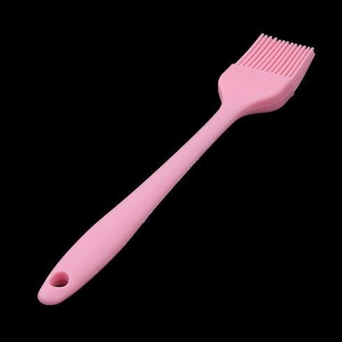 uxcell Silicone Family Bakery Cookie Cake Baking Tool, Cream Butter Pastry Brush, Pink