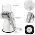 Cambom Rotary Cheese Grater Hand Crank Shredder for Fresh Cheese, Vegetables, Nuts, with Non-slip Suction Base and Free
