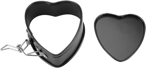 Fdit Carbon Steel Springform Pan, Leakproof Heart Shaped Non-Stick Bakeware for Cheesecake