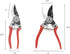 Zenport Z102 Swiss Style Hand Pruner, 0.8-Inch Cut, Die Cast Steel, 7-Inch Length