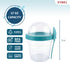 4 Pack 17 oz (5 Small Breakfast On The Go Yogurt Parfait Cups, Reusable Plastic Containers with Lids and Spoons