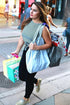 Click & Carry Grocery Bag Holder & Plastic Bag Carrier with Gel Padded Handle for Hands-Free Shopping