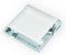 StayMax Clear Crystal Glass Square Display Base for Collectibles (3.14inch*3.14inch*0.7inch)