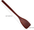 Mini Wooden Spatula, 9.7 Inch Nonstick Heat Resistant Turner for Cooking and Baking (Dark Red)
