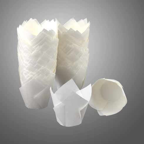 200pcs Tulip Cupcake Liners, Standard Greaseproof Paper Baking Cups for Bridal Showers, Baby Showers, Parties