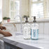 JASAI 2Pack Glass Soap Dispenser, 18OZ, White, Rustproof 304 Stainless Steel Pump, Kitchen Soap Dispenser with Labels