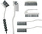6 PCS Cleaning Brush Set - Scrub Brushes for Kitchen and Bathroom, Ideal for Dishes, Tiles, Corners, and Floors