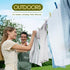 Retractable Clothesline, Heavy Duty 40 Feet PVC Clothes Line with Wall Mount for Drying Clothes with 12 ClothesPins