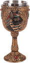 Pacific Giftware 7oz Wine Goblet, Egyptian Royalty Bastet with Removable Stainless Steel Insert