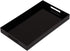 Glossy Black Sturdy Acrylic Serving Tray with Handles, 12x20 Inch, Kitchen Countertop, Makeup Drawer Organizer