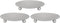 Set of 3 Decorative Iron Plate Candle Holders, 4.33x0.78inch for LED & Wax Candles, Spa & Wedding Decor