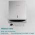 Commercial 400 /420 SUS304 Paper Towel Dispenser Wall Mount: Large Capacity Paper Towel Holder for Bathroom with Lock