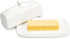 Sweese Butter Dish with Lid, Porcelain Butter Keeper, 7.8 Inch Butter Holder