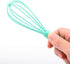Navy Blue Silicone Whisk, Colorful Mini Whisks, Multifunctional Manual Egg Beater Mixer for Blending, Whisking, Stirring