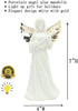 ADAVAS.Y&G 7" Angel Night Light, Christian Gift for Women, Porcelain Angel Figurine with Warm LED Glow, Prayer