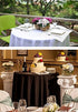 GEFEII Kitchen Black Tablecloth 70 inch Round Solid Polyester Table Cloth for Wedding Party Restaurant Banquet