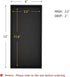 Black Bamboo Drawer Organizer, Silverware & Utensil Holder for Kitchen Drawers, Multi-Use Dividers for Bathroom,