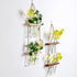 ORANGE NEI 2 Wall Hanging Planter, Tiered Plant Propagation Stations Plant Terrarium with Wooden Stand, Glass Planter