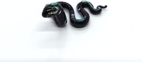 Snake Tiny Micro Figurines, Hand Blown Glass Art Reptiles Collectible Gift for Home Décor